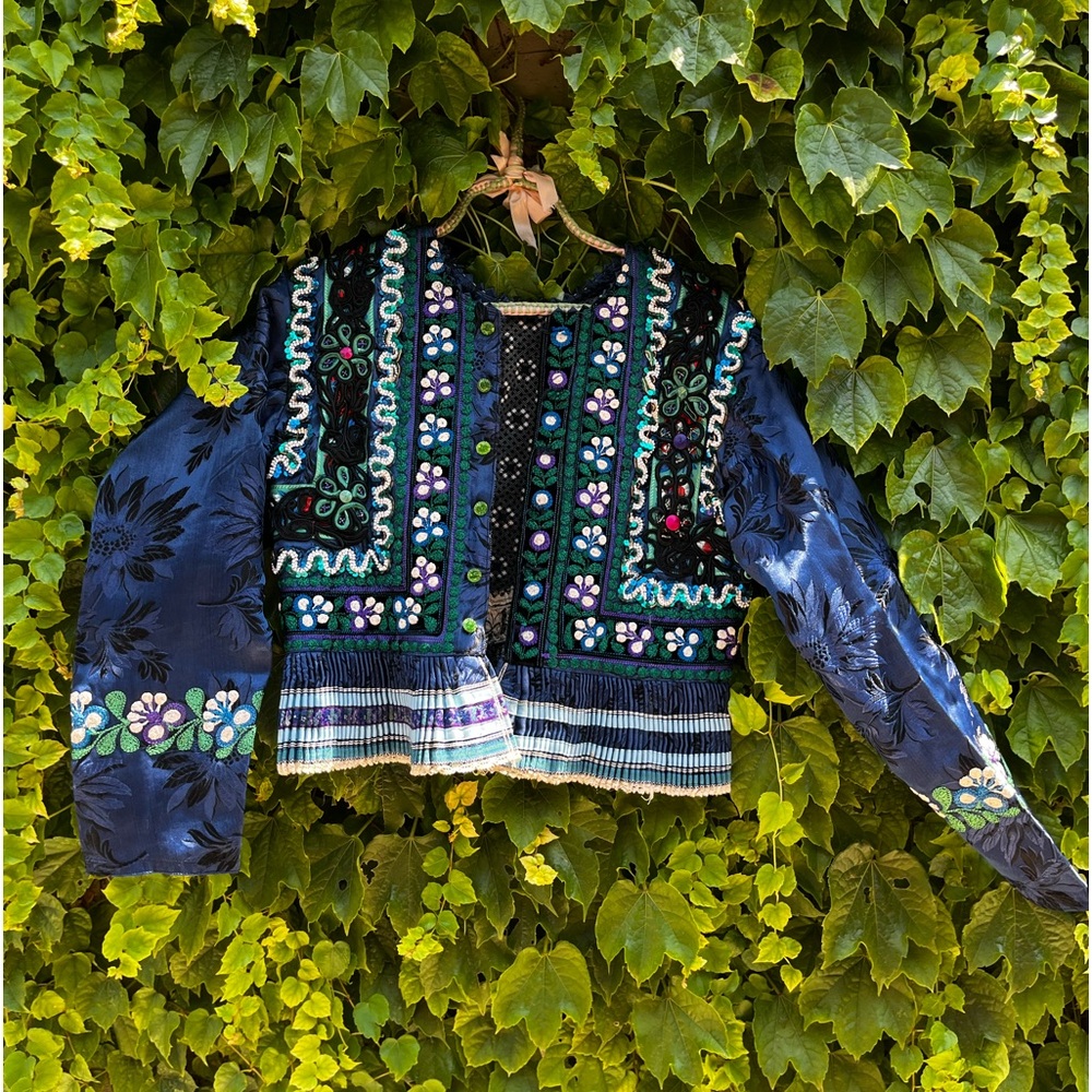 Vintage handmade tradition Hungarian jacket